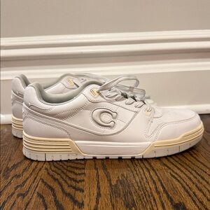 Coach White and Cream Sneakers